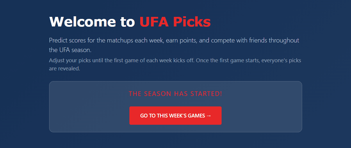 UFA Picks before and after preview